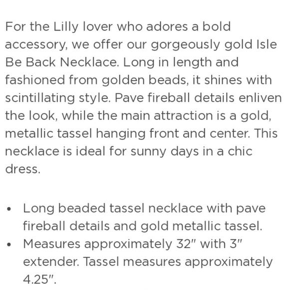Lilly Tassel Necklace! - Picture 4 of 5